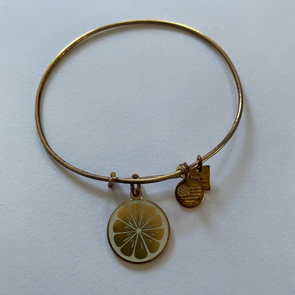 Alex and Ani Lemon Charm Bracelet